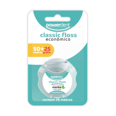 imagem do produto FIO DENTAL CLASSICFLOSS ECONOMICO P50 L75m